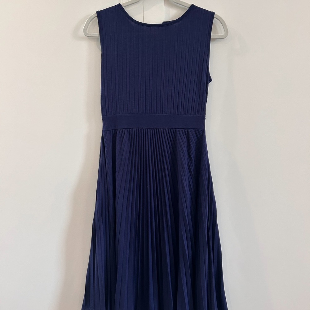 (2) N - Ripe Navy Blue Ribbed Maternity Dress